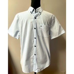 Young Mens Sz S Hollister striped button down shirt.